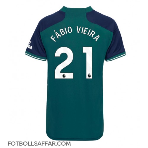 Arsenal Fabio Vieira #21 Tredjeställ Dam 2023-24 Kortärmad